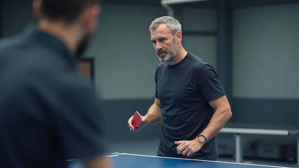 برنامج تدريب متقدم للاعب تنس طاولة مع معدات متخصصة وأكاديمية رياضية حديثة