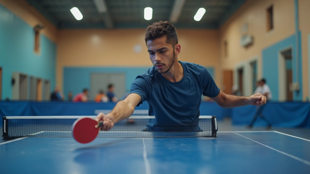 لاعبون شباب يتدربون بتركيز واهتمام في بيئة احترافية